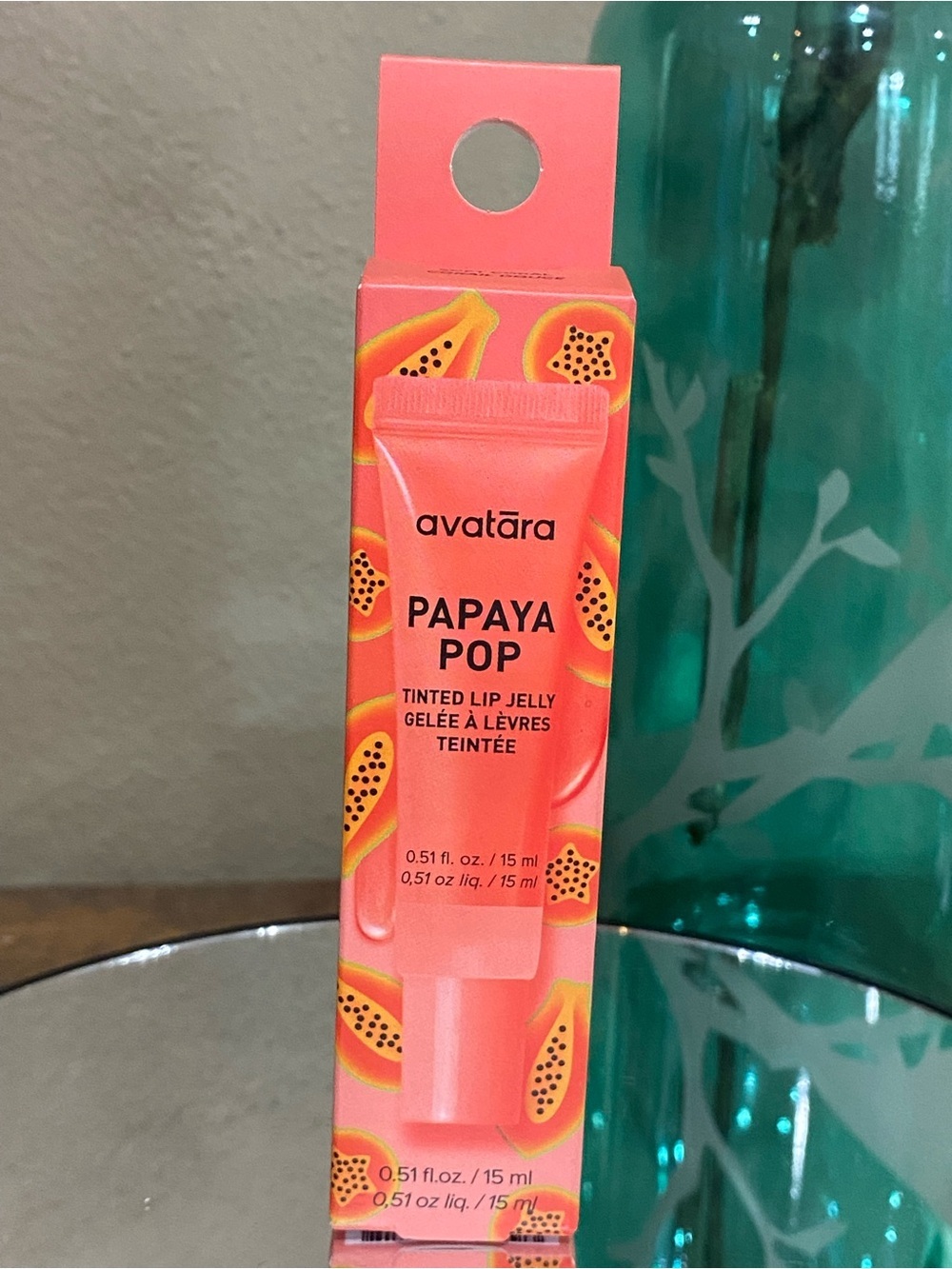Avatara Papaya Pop Tinted Lip Jelly in Soft Coral, new! - Picture 2 of 8